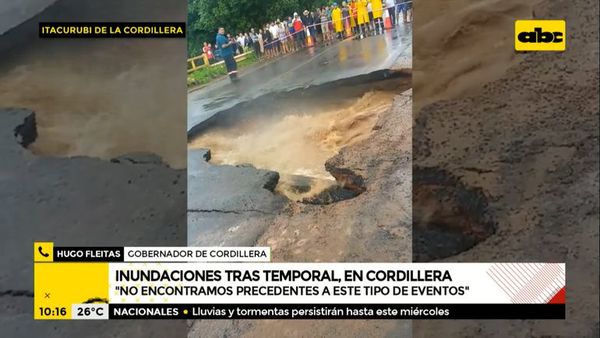 Cordillera: Tramo de Ruta PY02 en Itacurubí sigue bloqueado y Patrulla Caminera pide prudencia al circular por la zona - La Primera Mañana - ABC Color