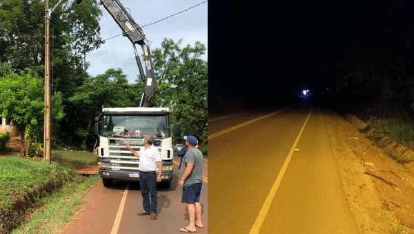 Guairá: Inician con trabajos de iluminación de la Ruta de la Fe - Noticiero Paraguay