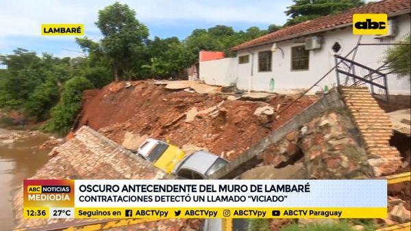 Oscuro antecedente del muro caído en Lambaré - ABC Noticias - ABC Color