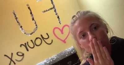 “De parte de tu ex”: se venga de su novio infiel con un mensaje escrito a martillazos en la pared - C9N