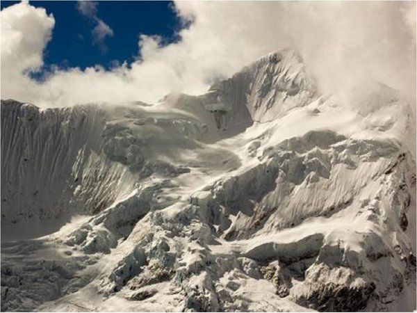 El cambio climático antropogénico derrite el glaciar peruano