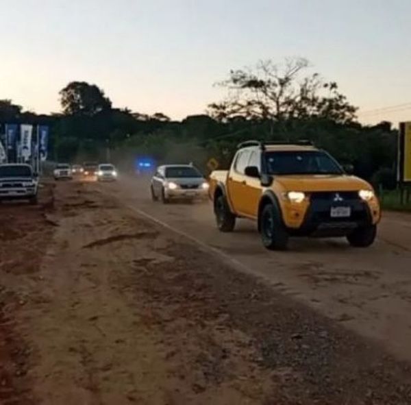 Habilitan la circulación de vehículos en el kilómetro 88 de la ruta PY02