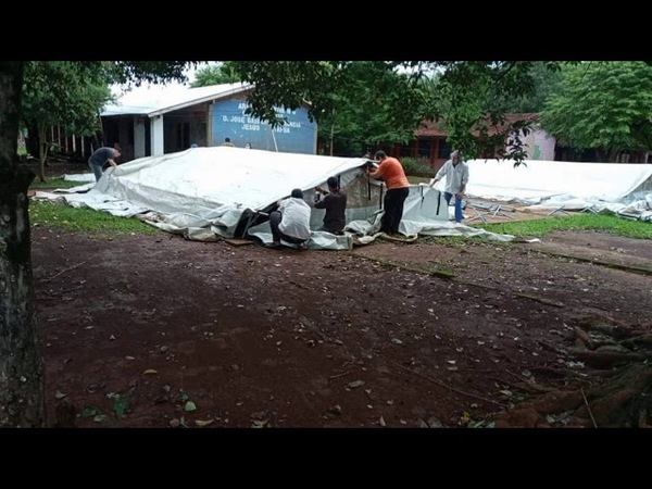 EN JESÚS INICIARÁN CLASES BAJO CARPAS