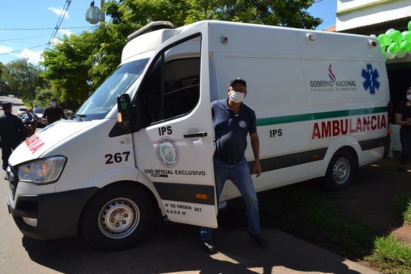 Entregan ambulancia a la Unidad Sanitaria de IPS de San Juan - Nacionales - ABC Color