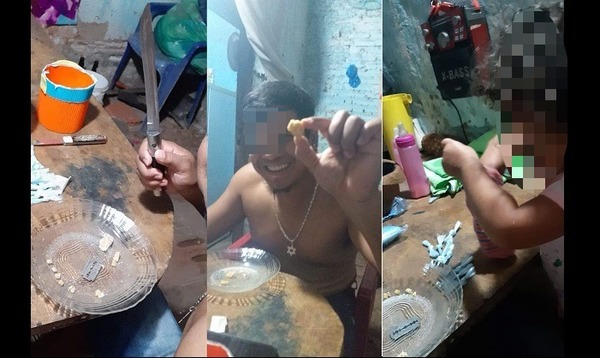 Detienen a un tipo que hacía acomodar dosis de crack en bolsitas a su propia hija