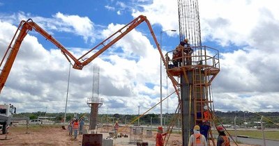 La Nación / Inician hormigonado para viaducto de acceso