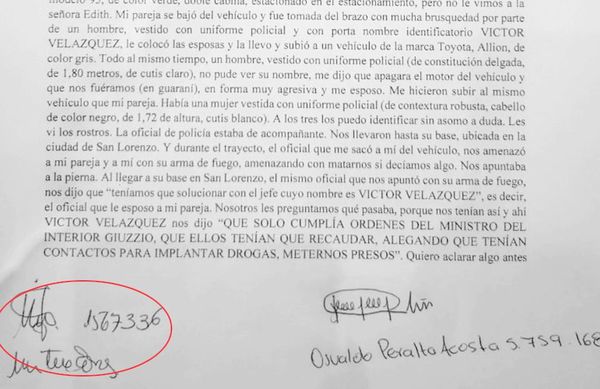 Supuesta víctima de extorsión habría engañado a ministro y viceministro - Nacionales - ABC Color