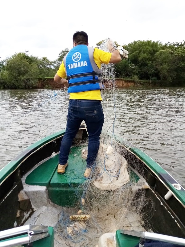 En control fluvial se decomisaron cerca de 1.000 metros de redes prohibidas | .::Agencia IP::.