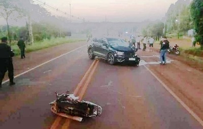 Accidente de tránsito con derivación fatal en Bella Vista, Itapúa