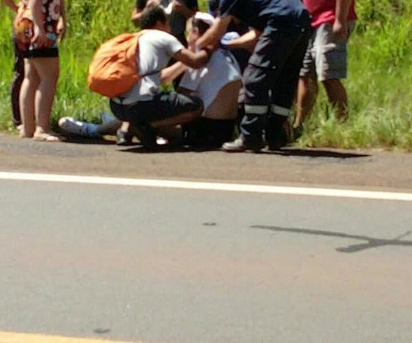 Ex director de caminera queda herido tras caer de su bicicleta