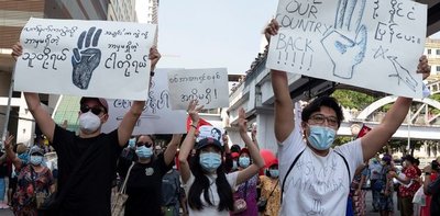 Golpe de Estado en Myanmar: masiva marcha de protesta mientras reanudan el acceso a internet - ADN Digital