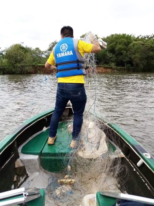 EN CONTROL FLUVIAL SE DECOMISARON CERCA DE 1.000 METROS DE REDES PROHIBIDAS