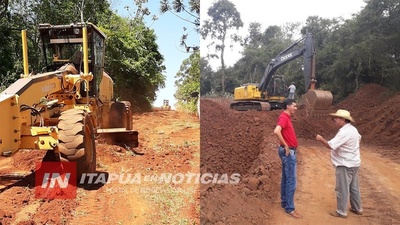 TRP: LAS LLUVIAS PASARON Y COMENZÓ LA REPARACIÓN DE CAMINOS VECINALES