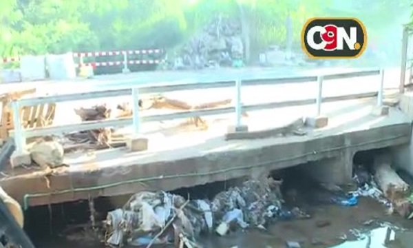 Peligroso puente sobre la avenida Avelino Martínez en San Lorenzo - C9N