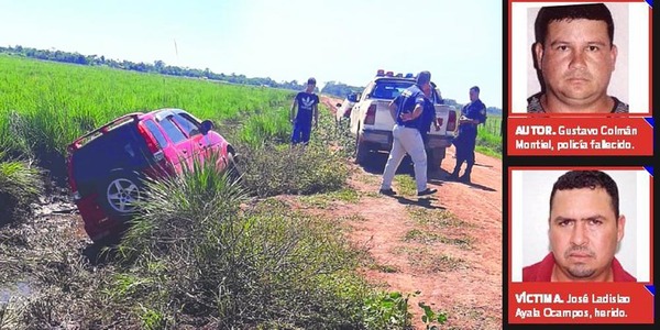 POLICÍA BALEÓ «AHÍ» A SU RIVAL Y DESPUÉS APARECIÓ MUERTO