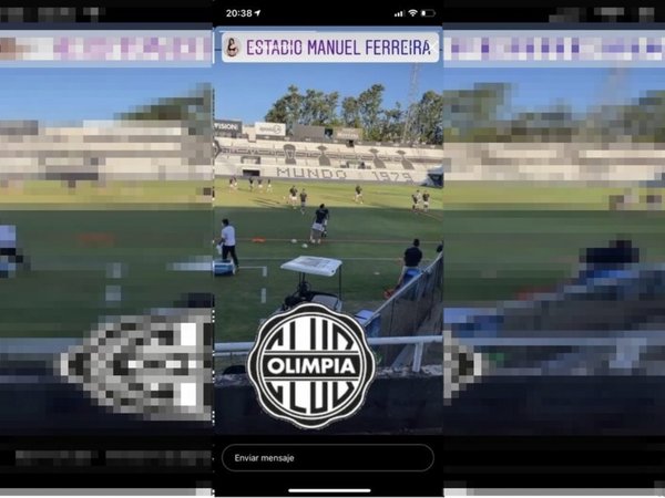 Modelo subió a su estado una foto tomada en cancha de Olimpia y armó revuelo
