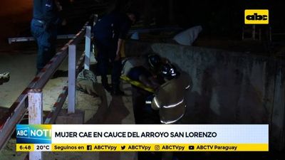 Mujer cae al cauce del arroyo San Lorenzo - ABC Noticias - ABC Color
