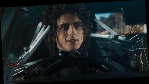 Timothée Chalamet como el hijo de Edward Manos de Tijera