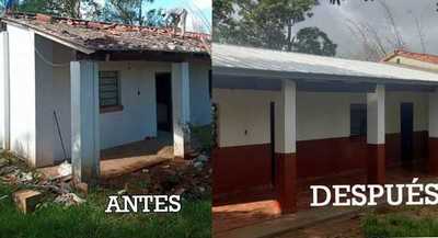 Guairá: Reparan aulas en escuela de Itapé - Noticiero Paraguay