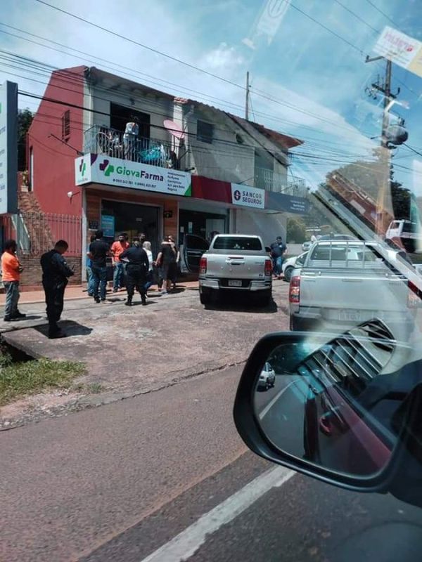 Reportan intento de asalto con balacera en Caacupé
