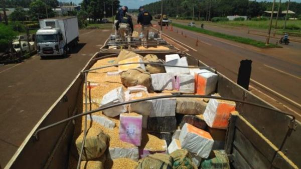 Casi 30 toneladas de marihuana que cruzaron la frontera fueron incautadas por la PRF