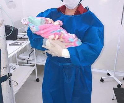 Exitoso parto de urgencia en Minga Porã