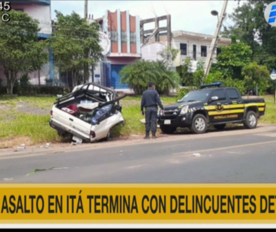 Asalto termina con dos detenidos en Itá