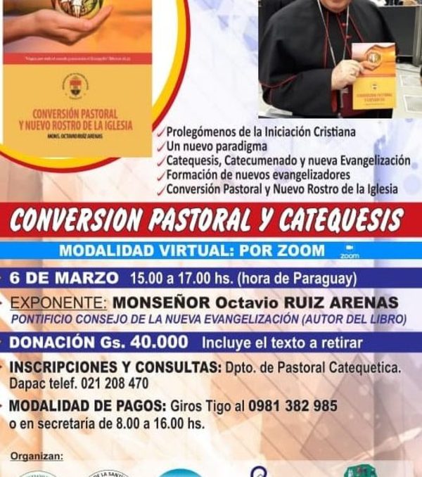 Invitan a taller sobre catequesis y conversión pastoral