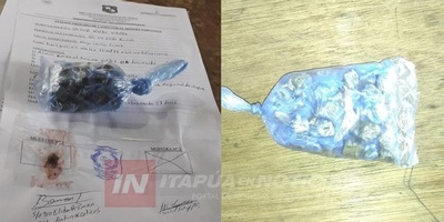 EN CATEO, SORPRENDEN A INTERNO CON 57 TOCOS DE MARIHUANA.