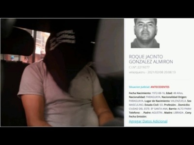 CAPTURAN AL PELIGROSO ROQUE ''PY GUASU'', UNO DE LOS CRIMINALES MÁS ESCURRIDIZOS