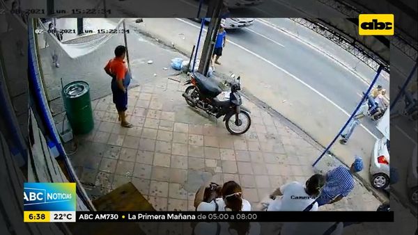 Limpiavidrios detenido tras agredir a vendedor ambulante - ABC Noticias - ABC Color