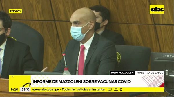 Una vez más, Mazzoleni dice desconocer cuándo llegarán las vacunas antiCOVID - Nacionales - ABC Color