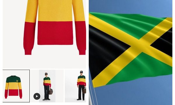 Louis Vuitton rinde homenaje a la bandera de Jamaica, pero se equivoca en los colores