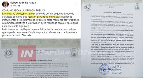 GOBERNACIÓN EMITE COMUNICADO SOBRE PROCESO DE ADJUDICACIONES.