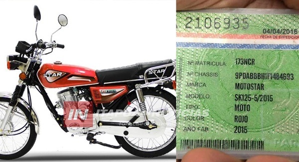 HURTAN MOTOCICLETA DE TRABAJADOR DE PRENSA.