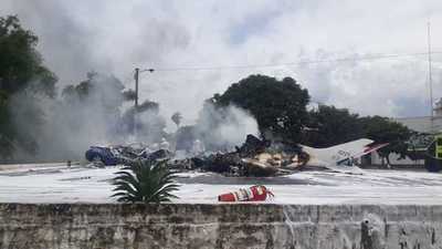 Se estrelló avión en el predio de la Fuerza Aérea y habría fallecidos - Megacadena — Últimas Noticias de Paraguay