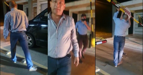 La Nación / Intendente de San Cosme circula fuera de horario y atropella barrera, denuncian