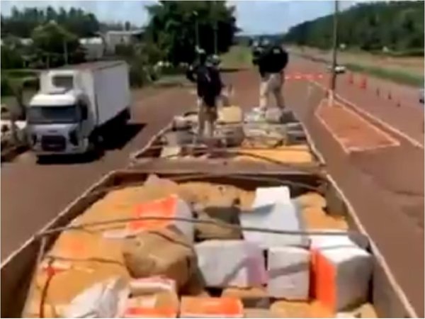 Incautan 29 toneladas de marihuana en la frontera con Paraguay