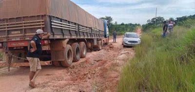 Vergonzoso estado de tramo vial en Hugua Ñandu