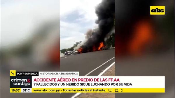 Accidente aéreo en predio de las FF. AA. - Crimen y castigo - ABC Color