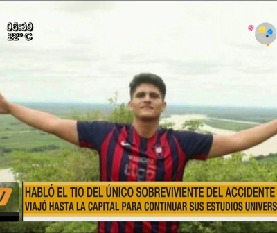 Actualizan estado de salud de único sobreviviente de tragedia aérea