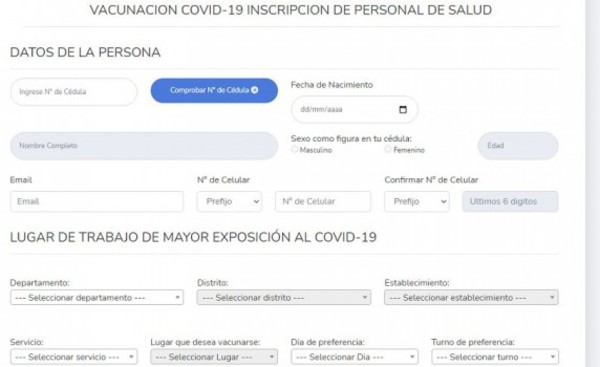 Vacuna COVID-19: ¿Cómo debe registrarse el personal de salud?