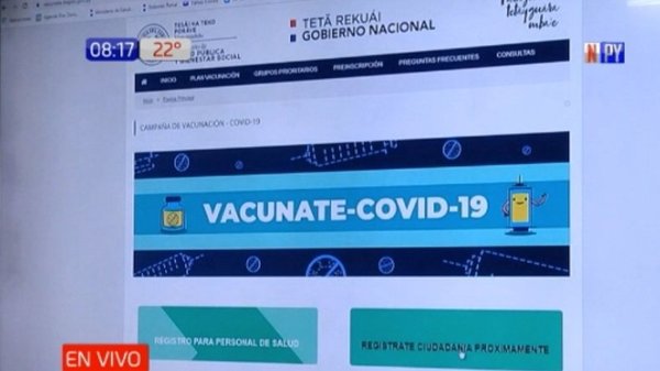 Personal de blanco ya se puede inscribir para vacunarse contra covid-19 | Noticias Paraguay