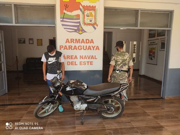 Intentó ingresar al país con motocicleta robada - ABC en el Este - ABC Color