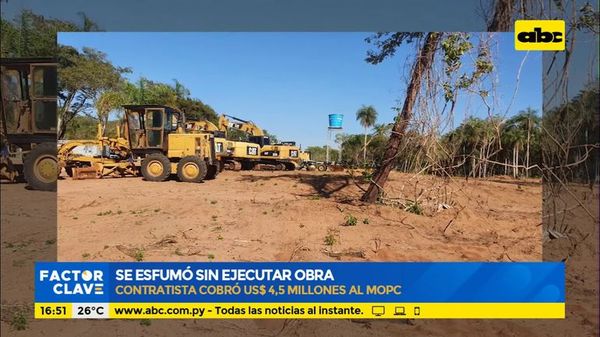 Se esfumó sin ejecutar obra - Factor Clave - ABC Color
