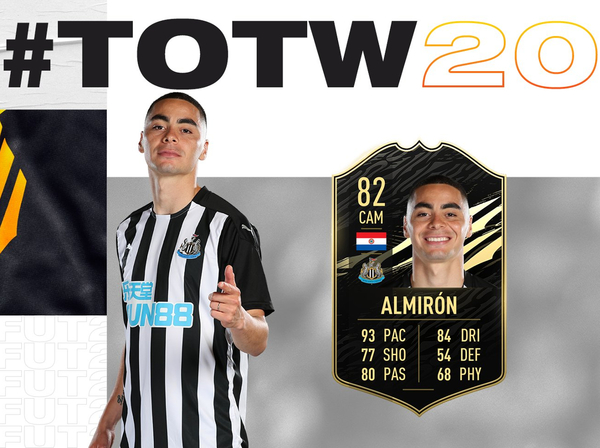 Miggy Almirón es incluido en el Equipo de la Semana del FIFA 21