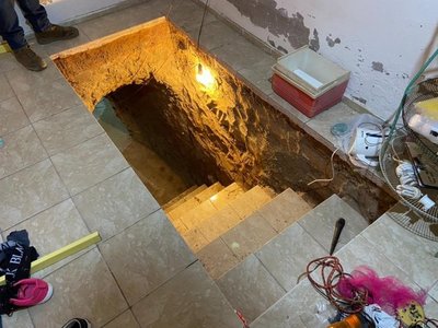 Senad detecta construcción de un sótano para laboratorio de drogas