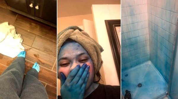 Crónica / Yiyi tiñó su pelo de azul y se volvió una ¡Pitufina!