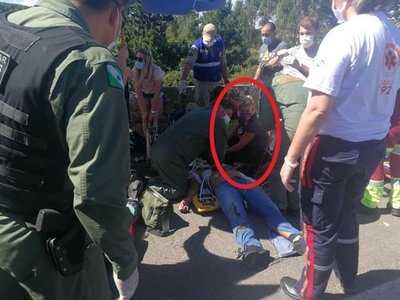Paraguaya admirada por ayudar en accidente que ocurrió en Brasil