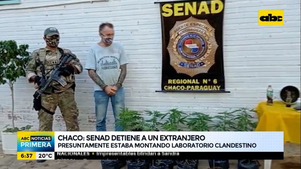 Senad detiene a un extranjero en el Chaco - ABC Noticias - ABC Color